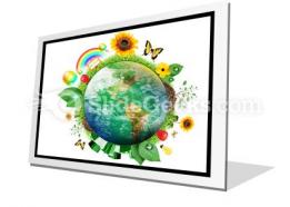 Green nature earth powerpoint icon f