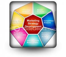 Marketing strategies development powerpoint icon s
