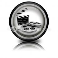 Movie objects clipper powerpoint icon cc