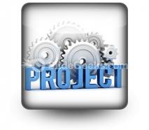 Project with cogs powerpoint icon s