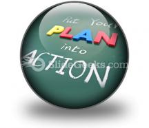 Put your plan into action ppt icon for ppt templates and slides c