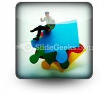 Puzzle Pieces Business PowerPoint Icon S