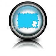 Puzzle pieces frame powerpoint icon cc