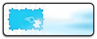 Puzzle pieces frame powerpoint icon r