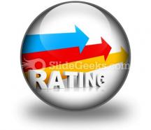 Rating ppt icon for ppt templates and slides c