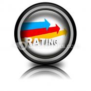 Rating ppt icon for ppt templates and slides cc