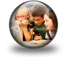 School students ppt icon for ppt templates and slides c