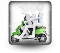 Team on the scooter powerpoint icon s
