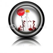 Worker stop powerpoint icon cc