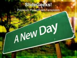 A new day nature powerpoint templates and powerpoint backgrounds 0711