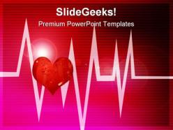 Abstract cardiogram medical powerpoint templates and powerpoint backgrounds 0511