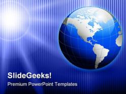Abstract world globe powerpoint templates and powerpoint backgrounds 0311