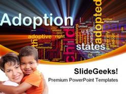 Adoption family powerpoint templates and powerpoint backgrounds 0511
