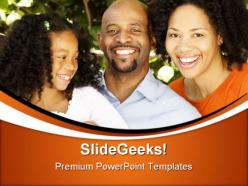 African american family powerpoint templates and powerpoint backgrounds 0411