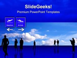 Airport schedules travel powerpoint templates and powerpoint backgrounds 0711