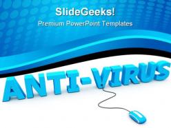Anti virus computer powerpoint templates and powerpoint backgrounds 0211