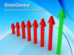 Arrow indicating profit success powerpoint templates and powerpoint backgrounds 0511