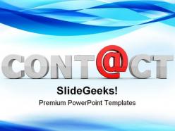 At contact communication powerpoint templates and powerpoint backgrounds 0211