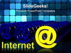 At symbol internet powerpoint templates and powerpoint backgrounds 0211
