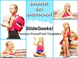 Back to school education powerpoint backgrounds and templates 0111