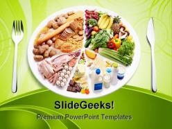 Balance diet food powerpoint templates and powerpoint backgrounds 0211