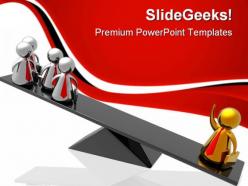 Balancing leadership concept business powerpoint templates and powerpoint backgrounds 0611
