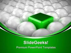 Balls and square shapes powerpoint templates and powerpoint backgrounds 0411