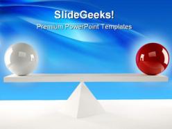 Balls balance business powerpoint templates and powerpoint backgrounds 0511