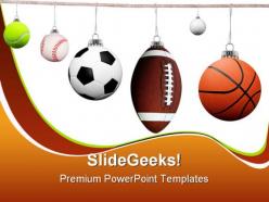 Balls sports powerpoint backgrounds and templates 1210
