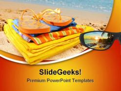 Beach fun holidays powerpoint templates and powerpoint backgrounds 0411