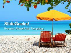 Beach relax holidays powerpoint templates and powerpoint backgrounds 0411