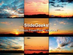 Beautiful sunsets nature powerpoint templates and powerpoint backgrounds 0511