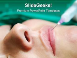 Beauty bottox treatment medical powerpoint templates and powerpoint backgrounds 0411