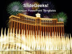 Bellagio hotel metaphor powerpoint templates and powerpoint backgrounds 0511