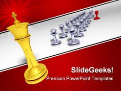 Big golden king game powerpoint templates and powerpoint backgrounds 0211
