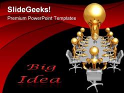 Big idea meeting business powerpoint templates and powerpoint backgrounds 0511
