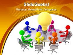 Big idea meeting people powerpoint templates and powerpoint backgrounds 0211