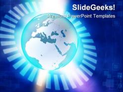 Binary Blue Earth PowerPoint Templates And PowerPoint Backgrounds 0411