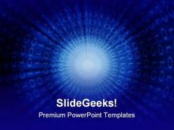 Binary swirl code global powerpoint templates and powerpoint backgrounds 0511