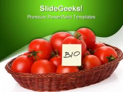 Bio tomatoes science powerpoint templates and powerpoint backgrounds 0411