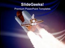 Blast off science powerpoint templates and powerpoint backgrounds 0511