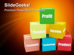 Blocks business powerpoint backgrounds and templates 0111