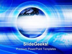 Blue abstract background globe powerpoint templates and powerpoint backgrounds 0111