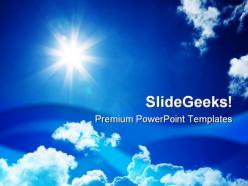 Blue sky01 nature powerpoint templates and powerpoint backgrounds 0811