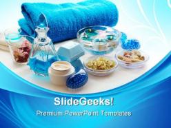 Blue spa lifestyle powerpoint templates and powerpoint backgrounds 0311