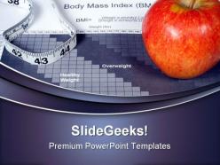 Body mass index chart health powerpoint templates and powerpoint backgrounds 0211