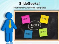 Body mind soul spirit business powerpoint templates and powerpoint backgrounds 0611