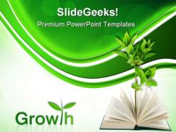 Book and plant business powerpoint templates and powerpoint backgrounds 0511