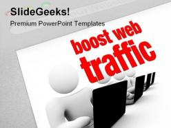Boost web traffic internet powerpoint templates and powerpoint backgrounds 0511