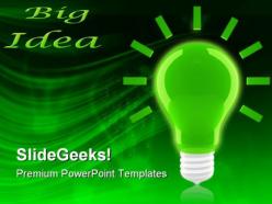 Bright idea icon business powerpoint templates and powerpoint backgrounds 0211